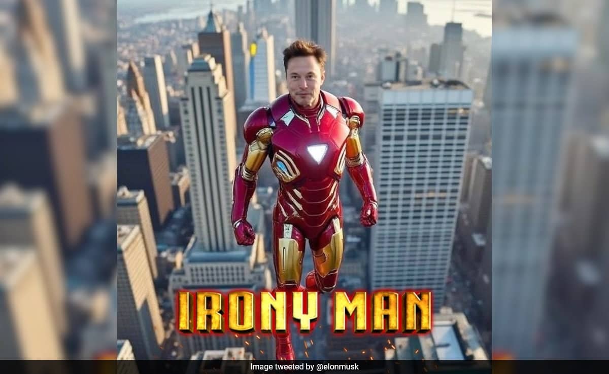 "Irony Man": Elon Musk Shares His Image In Iron Man Suit, Internet Amused