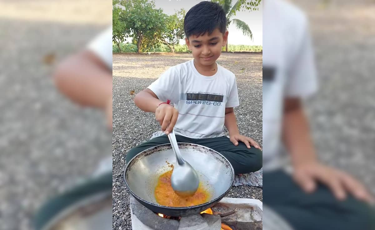 Watch: Young Boy Cooks “Dahi Tikhari”, Viral Video Gets Over 55 Million Views