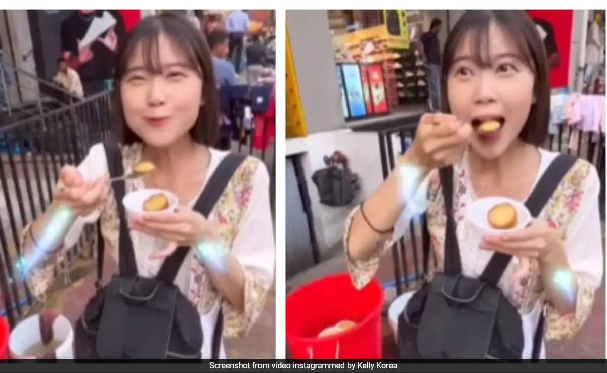 Video Shows Korean Woman Eating Gulab Jamun For The First Time, Her Reaction Goes Viral