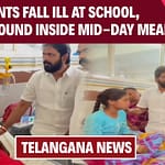 30 telangana students fall ill at school worms found inside mid day meal