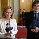 Argentina President's Gift To Italy PM Georgia Meloni: A Chainsaw-Wielding Figurine Of Himself