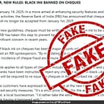 Fact Check: Did RBI Issue Guidelines About Ink Colour For Writing Cheques?