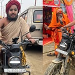 Seer Enters Maha Kumbh On Harley Davidson, Attendees Add Colour To Mega Event