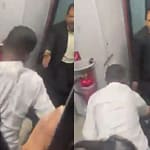 Viral Video: Ticket Checker Pins Down Drunk Man, Train Attendant Flogs Him
