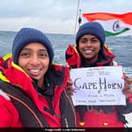 2 Navy Women Officers Cross Cape Horn, Known For Strong Winds, Towering Waves