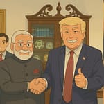 PM Modi Takes Part In Studio Ghibli Trend, Posts Pics With Trump, Macron