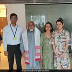 Himanta Sarma Returns Charger To Flight Passenger, Gifts Him A  Gamocha