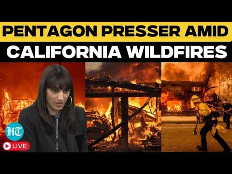 Pentagon Press Briefing LIVE | Pentagon Holds Presser As LA Battles Wildfires | California