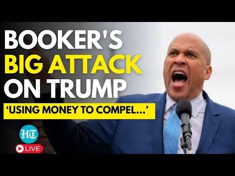 US Senate Live |  Senator Cory Booker Rips Into Trump and Musk | Democrats | USAID | DOGE