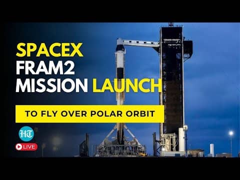 SpaceX LIVE | SpaceX Launches Historic Fram2 Mission | First Human Flight Over Earth’s Polar Regions
