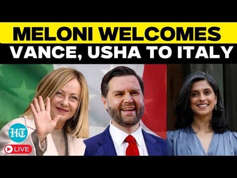 LIVE | JD Vance Arrives In Italy A Day After President Trump’s Oval Office Meet With Georgia Meloni